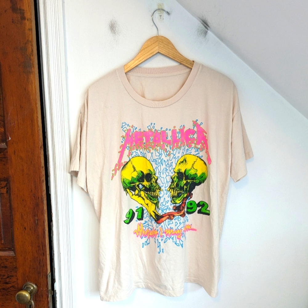 DAYDREAMER Metallica Wherever I May Roam Graphic Band Merch Tee NEW Size M
